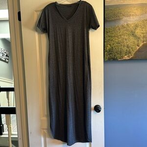 🍁Gray cotton dress- perfect for fall